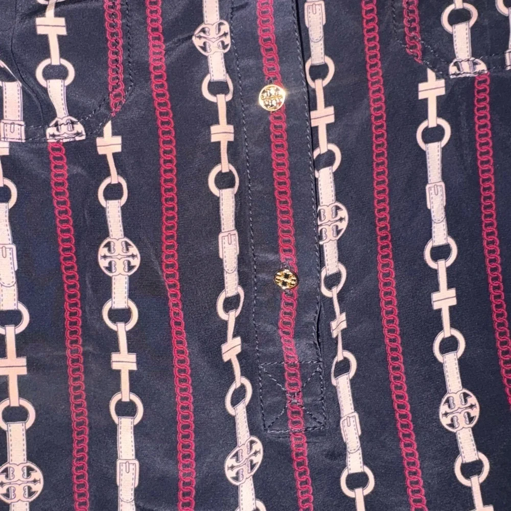 Tory Burch Long Sleeve Button Up Blouse